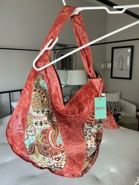 EBISU Coral Paisley Shoulder Bag